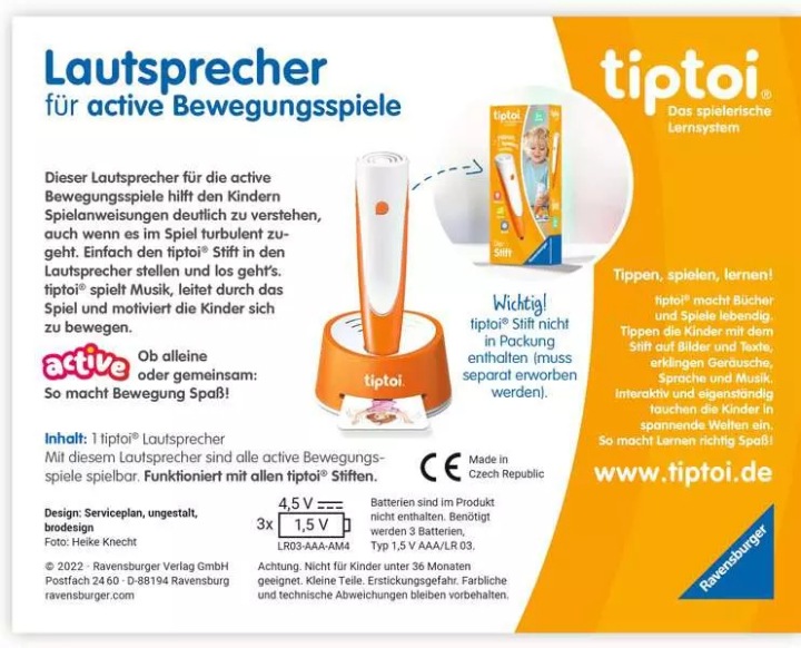 Колонка для ігор рухових Ravensburger TipToi 00093 — фото 6