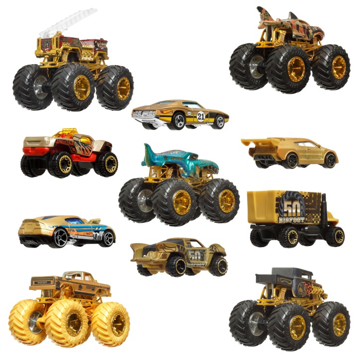 Hot Wheels Monster Trucks Bigfoot 50 річниця Набір Trophy Champions JDW07 — фото 5