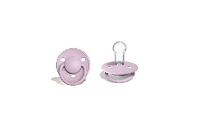 BIBS, De Lux Collection, Приглушений Бузковий, соска силіконова, one size, 1 шт. — фото 10