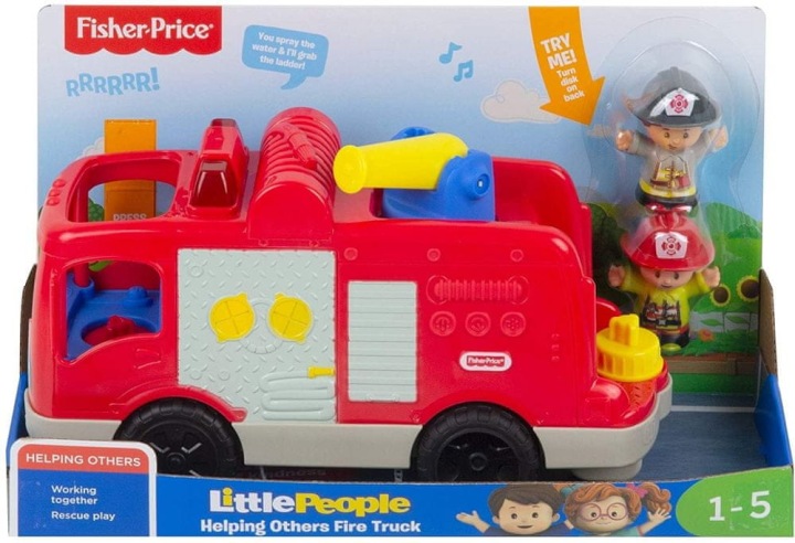 FISHER PRICE LITTLE PEOPLE пожежна машина іграшка для дітей +12 міс. — фото 8