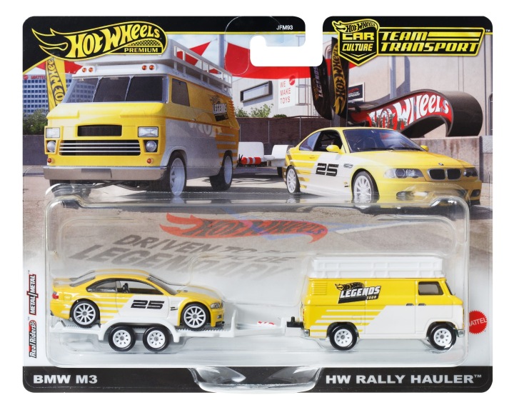 HOT WHEELS Team Транспорт Legends Tour JFM93 BMW M3 /HW Rally Hauler