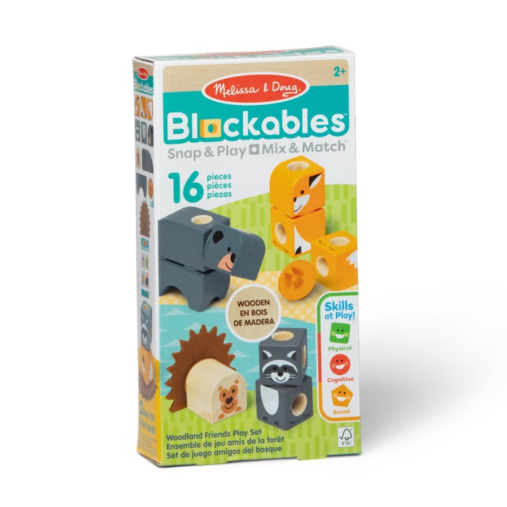Melissa & Doug Конструктор Blockables Дерев'яні тваринки Головоломка