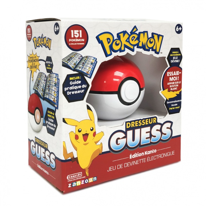 Bandai Pokemon Trainer Guess Kanto Poké Ball Гра Французька 6+ — фото 2