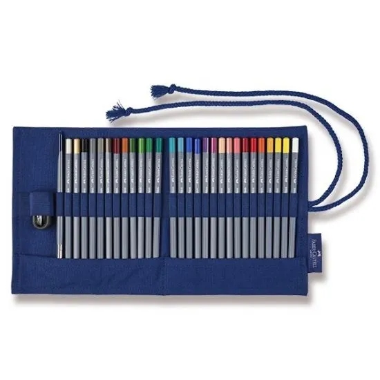 Олівці акварельні Faber-Castell Goldfaber, 27 кольорів + точилка + олівець — фото 4