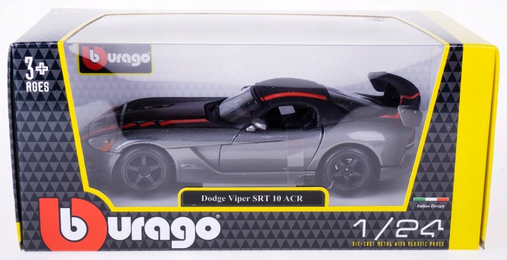 Dodge Viper SRT 10 ACR 1:24 модель Bburago 18-22114 — фото 10