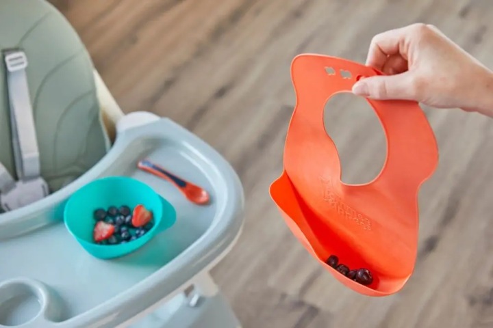 Tommee Tippee Слинявчик силіконовий з кишенькою для дітей водонепроникний — фото 3