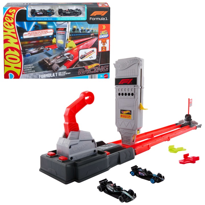 Hot Wheels Racing Формула 1 Швидкі перегони Трек Набір Іграшка 3+ JKM88 — фото 7