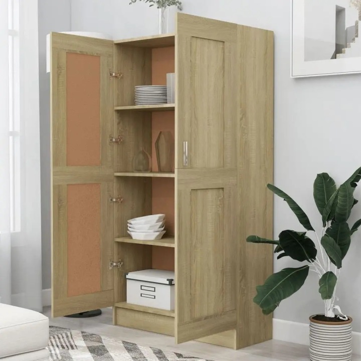 Шафка, дуб сонома, 82,5x30,5x150 см, матеріал на основі деревини — фото 6