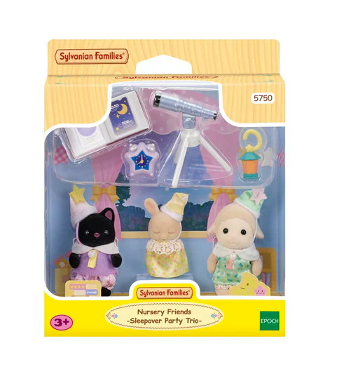 Набір фігурок Epoch Sylvanian Families Nursery Friends Sleepover Вечірка — фото 8