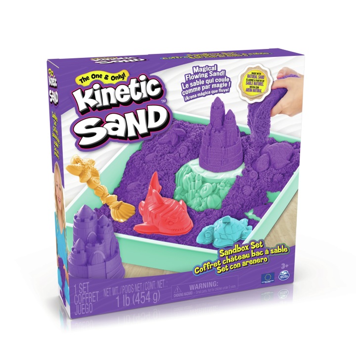 Пісок кінетичний набір замок з формочками і тацею KINETIC SAND 454 г — фото 6