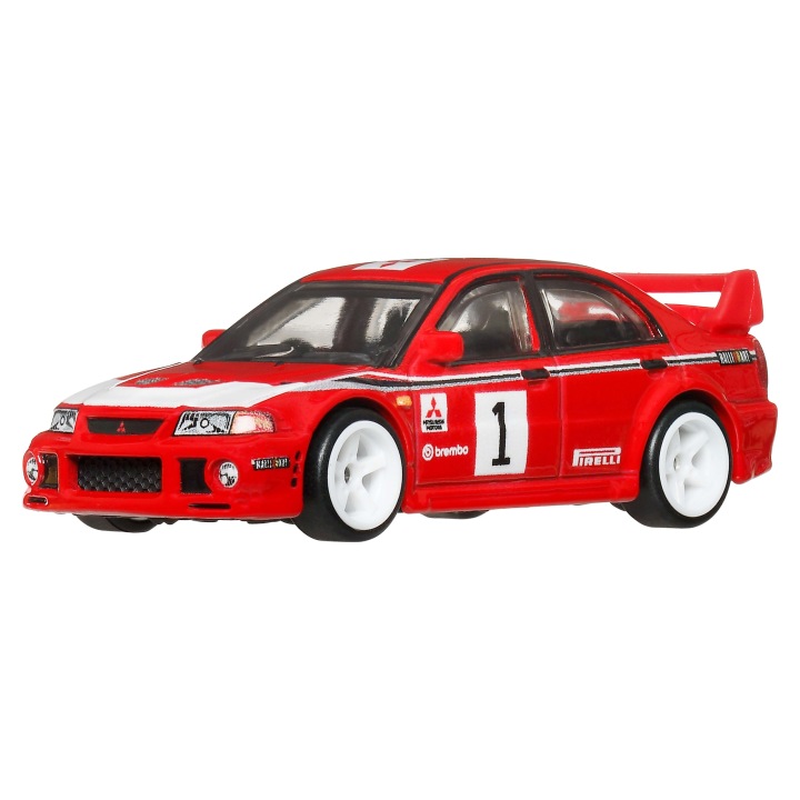 Авто hot wheels преміум mitsubishi lancer evolution vi thrill climbers (виставковий) — фото 2