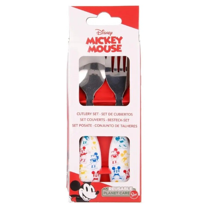 Столові прибори для дітей MICKEY MOUSE (виделка і ложечка), 60128 — фото 2