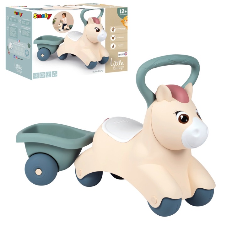 Каталка Поні з Причепом Каталка Pony для дітей Каталка Little Smoby — фото 9