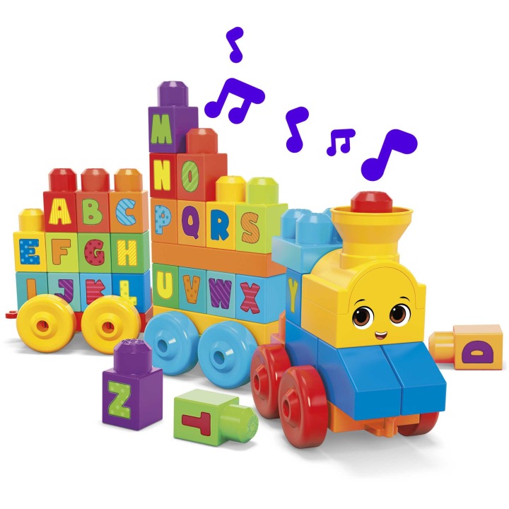 MEGA BLOKS музичний потяг зі звуком конструктор з літерами для малюка — фото 12