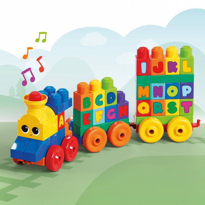 MEGA BLOKS музичний потяг зі звуком конструктор з літерами для малюка — фото 15