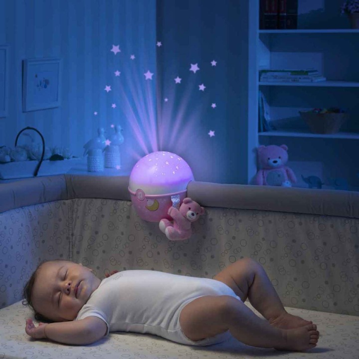 First Dreams. Проектор на ліжечко Next2Stars, рожевий Chicco — фото 6