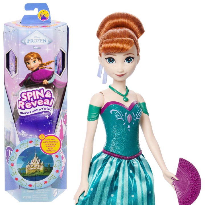 Лялька DISNEY FROZEN крижане серце Anna Покрути і відкрий JBG60 — фото 5