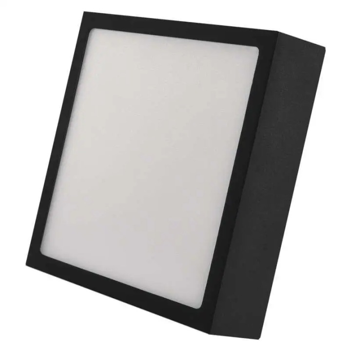 Led přisazené svítidlo Nexxo, čtvercové, černé, 12,5W, se změnou Cct