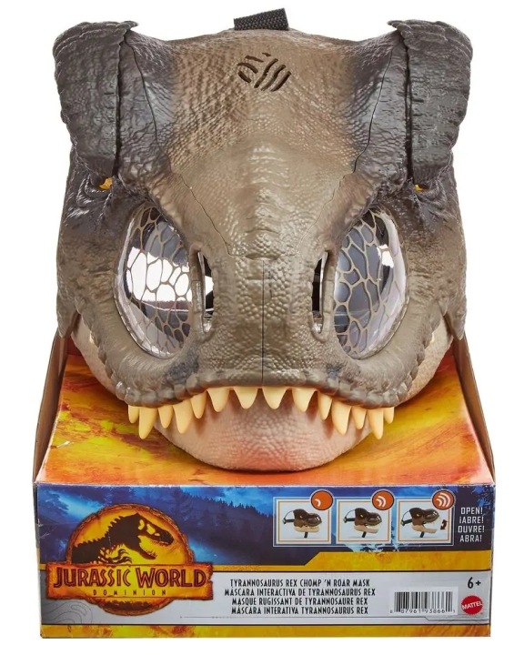 JURASSIC WORLD маска динозавра T-REX тиранозавр інтерактивна звук GWD71 — фото 8
