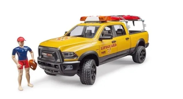 Bruder 2506 Автомобіль всюдихідний RAM Охорона берегова з рятувальником — фото 7