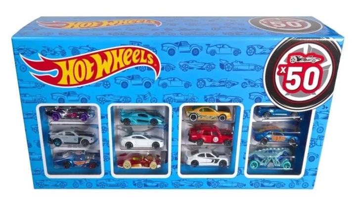 Hot Wheels Набір подарунковий 50 машинок Mattel — фото 9