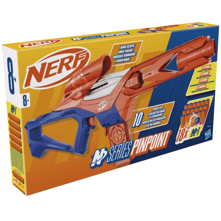 NERF пістолет N серія PINPOINT набір пускова установка + 18 стрілок F8621 — фото 14