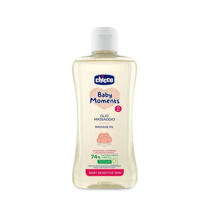 Chicco Baby Moments Sensitive олійка для масажу 200 мл — фото 3
