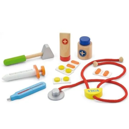 Viga Дерев'яний набір юного лікаря у валізці — фото 9