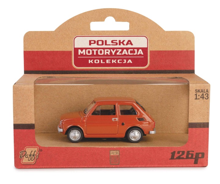 FIAT 126P малюк малюк колекція PRL модель автомобіля 1:43 коричневий DAFFI — фото 6