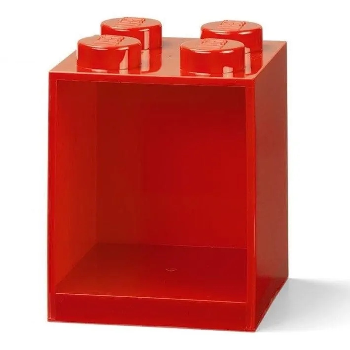 LEGO Полиця Цеглинка 4 Червона Колодка На стіну стелаж письмовий стіл 41141730 — фото 11