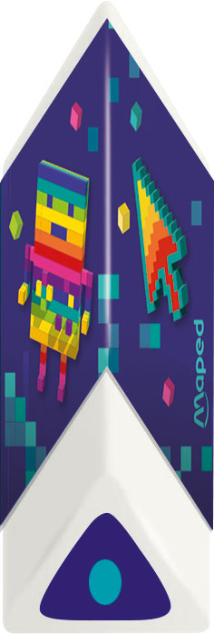 Гумка PIXEL піраміда 3 шт. MAPED — фото 6