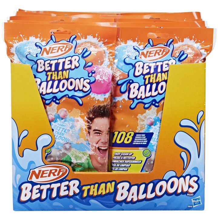 Водяні бомбочки NERF Better Than Balloons 108 шт. Super Soaker Іграшка — фото 6