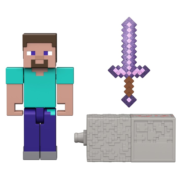 MINECRAFT REDSTONE набір фігурка STEVE з мечем частина гармати 6+ — фото 2