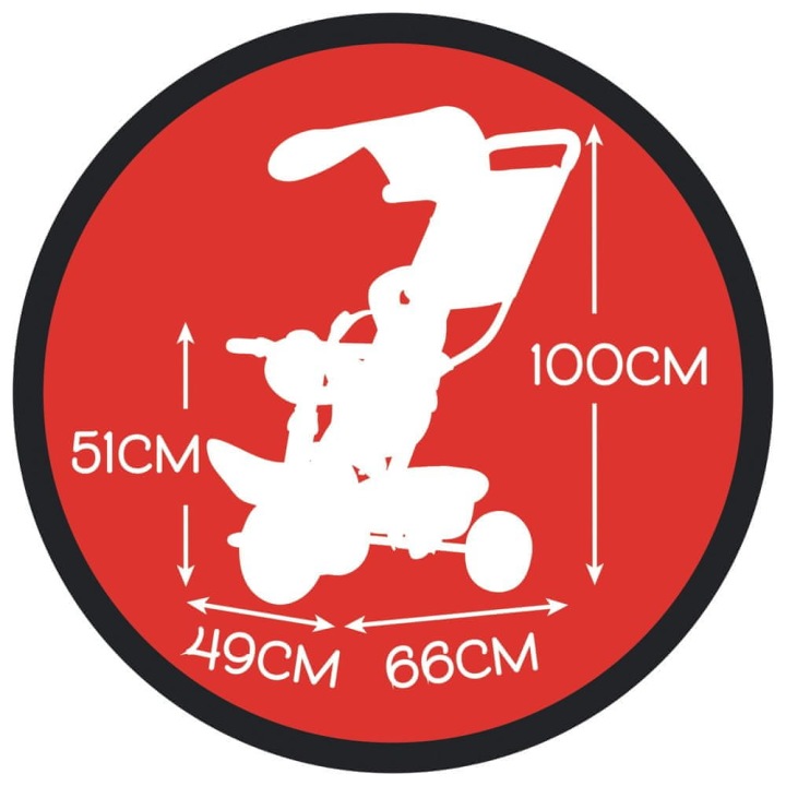 Велосипед триколісний Smoby Baby Balade Коричневий, Сірий Уцінка (виставковий) — фото 5