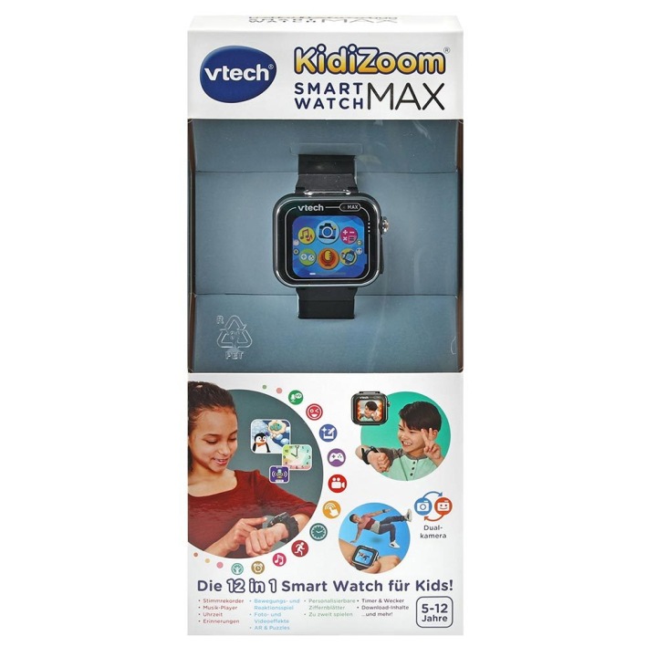 VTECH KidiZoom Smartwatch MAX Годинник електронний чорний — фото 3