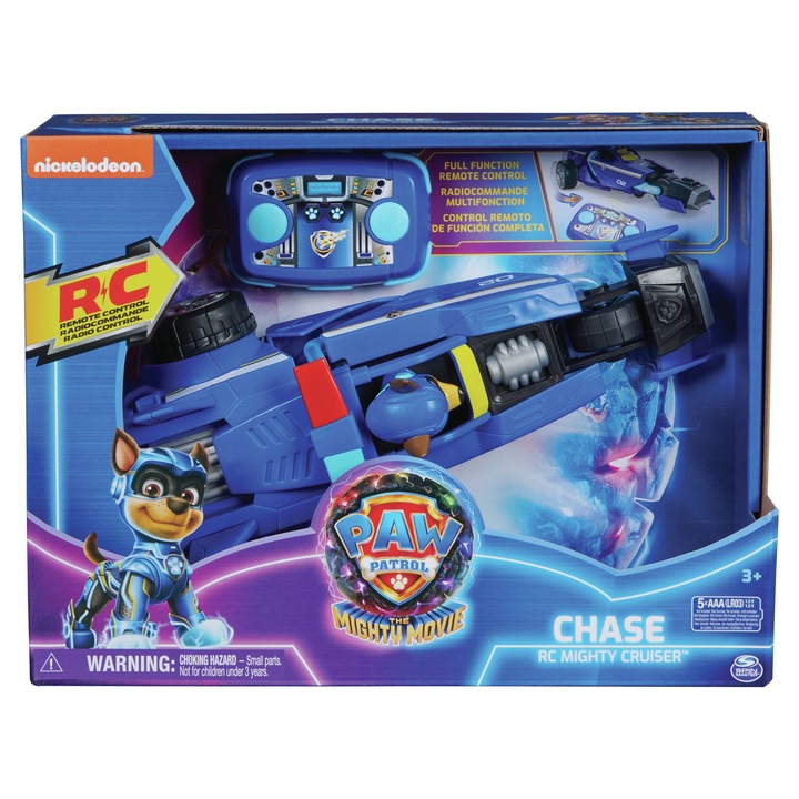 PSI PATROL THE MIGHTY MOVIE CHASE ZDALNIE STEROWANY POJAZD WIELKI FILM RC Rodzaj pojazdu pojazdy z bajek