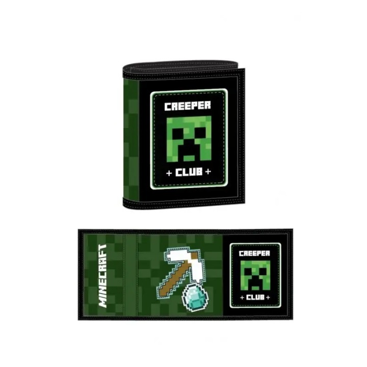 Гаманець MINECRAFT CREEPER CLUB складаний гаманчик для дітей ASTRA ліцензія — фото 8