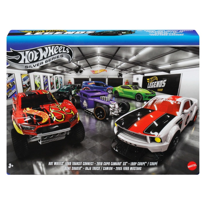 Набір транспортних засобів Hot Wheels Silver Series Legends JLB24 (6 шт.) — фото 8