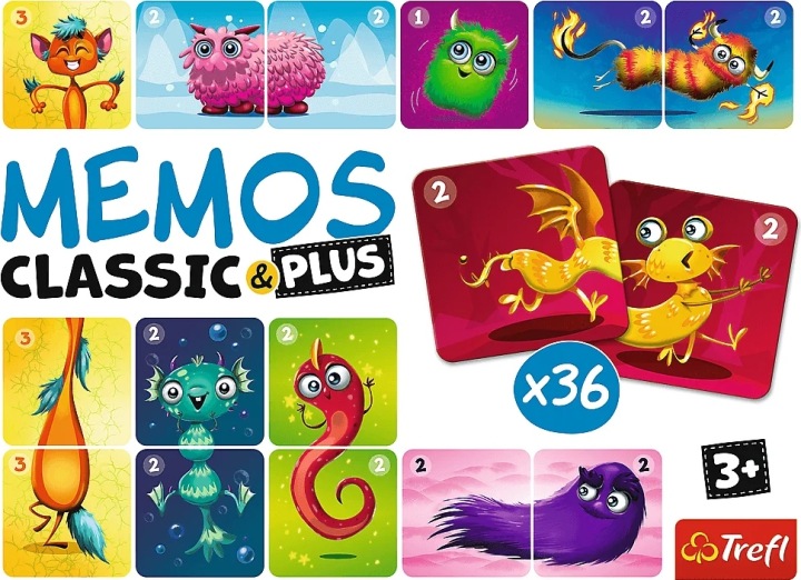 Мемо ClassicPlus Cute monsters TREFL Колектив авторів — фото 5