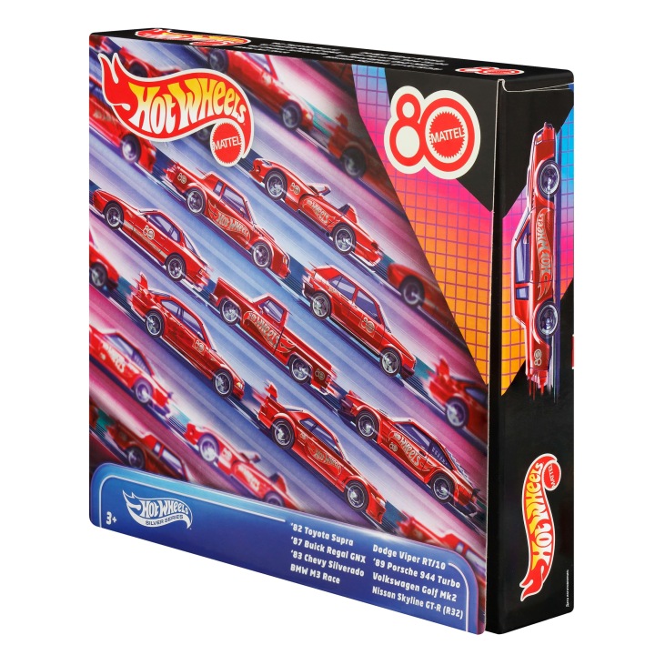 Hot Wheels Silver Series Mattel 80-річчя Машинки 8 шт. Роки 80/90 JGK09 — фото 4