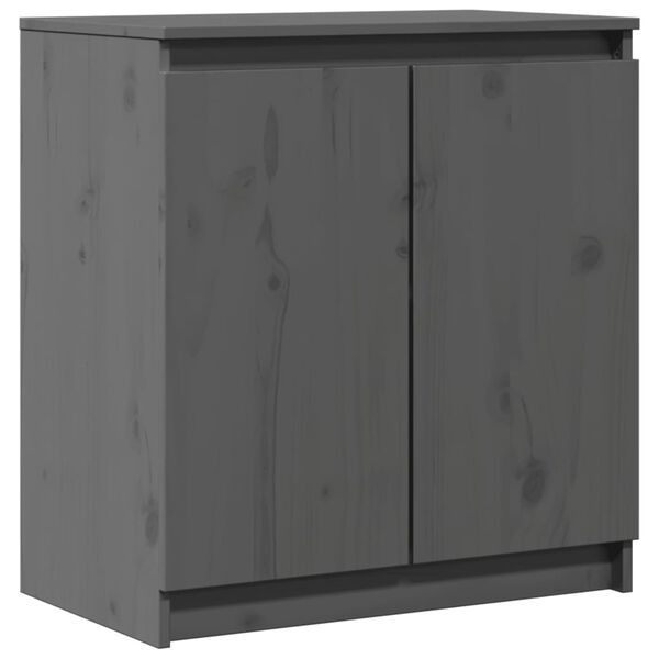 Шафка бічна сіра 60x36x65 см дерево соснове VidaXL — фото 11