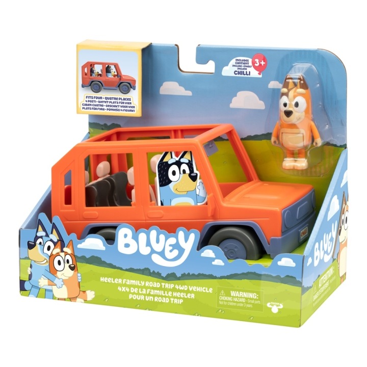 BLUEY автомобіль 4x4 набір+ фігурка мама чилі — фото 7