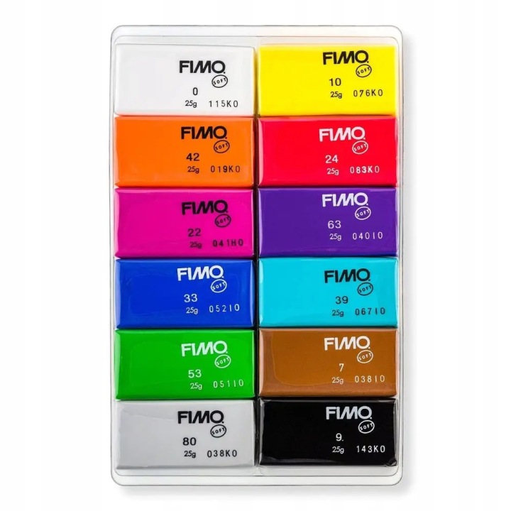 Staedtler Fimo Маса для ліплення запікальна Soft, кольори Basic, набір, — фото 4
