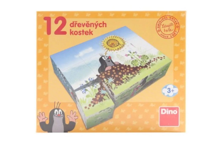 Dino Дерев'яні гомілкостопу ліцензійні Кротик - Рік Кротика - 12 кубиків — фото 9