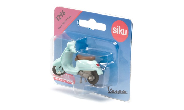 Скутер VESPA 125 GTS супер мотоцикл SIKU 1296 подарунок для дитини день народження — фото 5