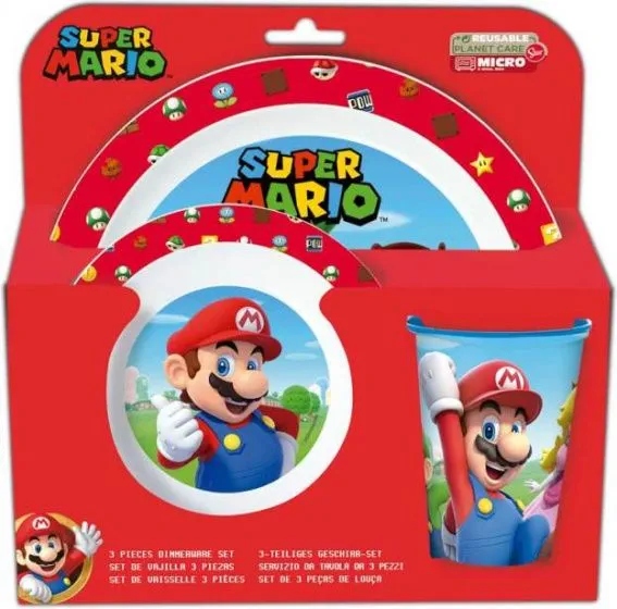Super Mario набір обідній посуду дитячих 3sz — фото 4