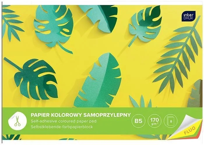 Папір кольоровий B5 Interdruk 8 аркушів 170 g/м² — фото 5