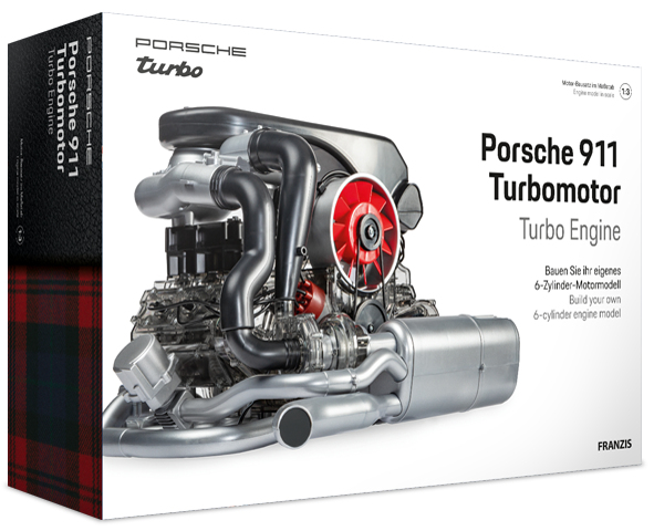 Franzis Двигун Porsche 911 Boxermotor модель механічна для складання