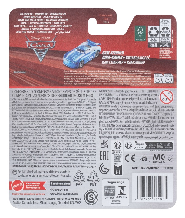 CARS авто CAM SPINNER #31 Mattel 1:55 — фото 10