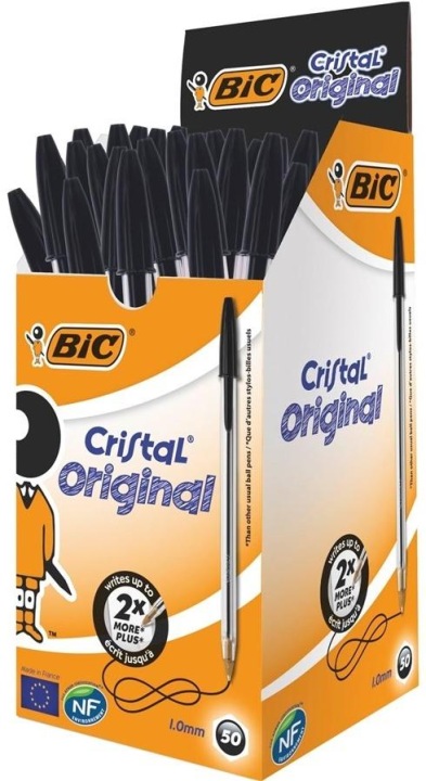 Ручка Bic cristal original чорний — фото 5